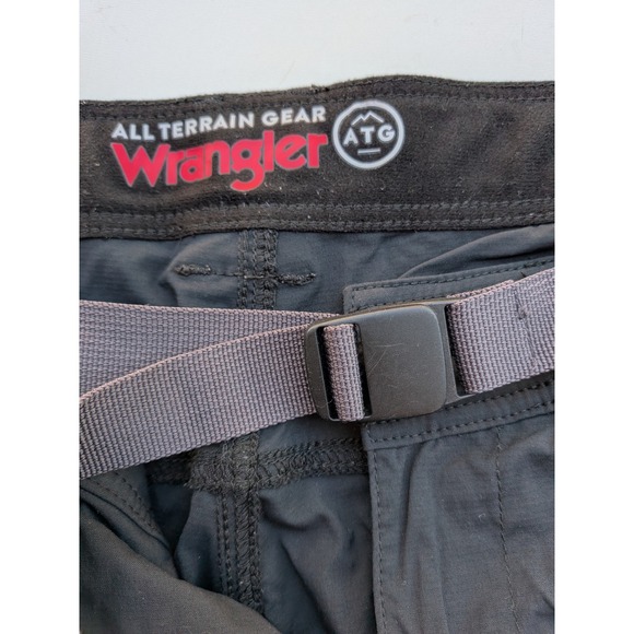Wrangler ATG All Terrain Gear Nylon Spandex Cargo Hiking Pants Mens 32x32 Black - Picture 3 of 7